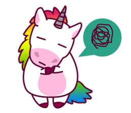 Unicorn Cartoon Fantasy Rainbow Set sticker #8961270