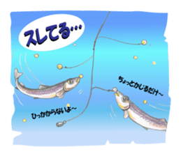 Smelt ice fishing sticker #8961941