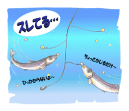 Smelt ice fishing sticker #8961941