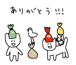 yuruyuru-animals in winter sticker #8962137