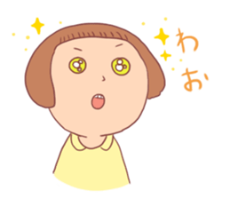 Bobbed girl (with old man) sticker #8962275