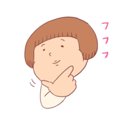 Bobbed girl (with old man) sticker #8962284