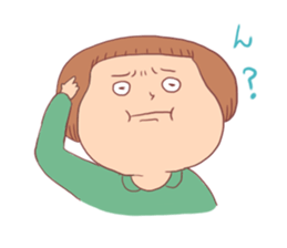 Bobbed girl (with old man) sticker #8962285