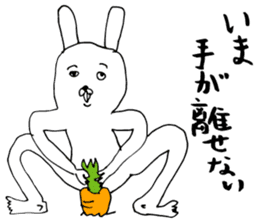 Greedy rabbit sticker #8962339