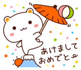 TAMACHAN THE SHIROKUMANEKO (NEW YEAR'S) sticker #8962472