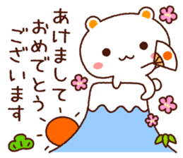 TAMACHAN THE SHIROKUMANEKO (NEW YEAR'S) sticker #8962475