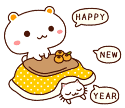 TAMACHAN THE SHIROKUMANEKO (NEW YEAR'S) sticker #8962477
