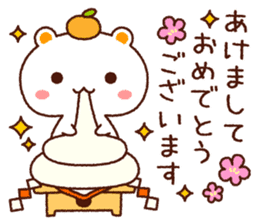 TAMACHAN THE SHIROKUMANEKO (NEW YEAR'S) sticker #8962478