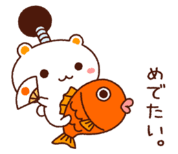 TAMACHAN THE SHIROKUMANEKO (NEW YEAR'S) sticker #8962496