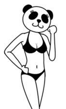 Gravure Panda sticker #8962513