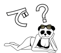 Gravure Panda sticker #8962516