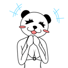 Gravure Panda sticker #8962520