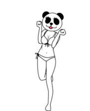 Gravure Panda sticker #8962524