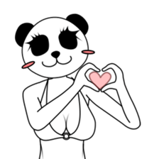 Gravure Panda sticker #8962525