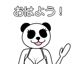 Gravure Panda sticker #8962538