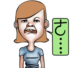 Bad tempered girl sticker #8962781