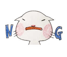 Handwriting cat_ sticker #8963660