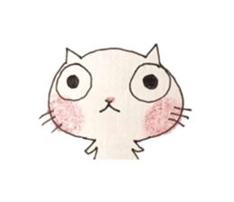 Handwriting cat_ sticker #8963667