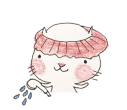 Handwriting cat_ sticker #8963674