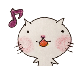 Handwriting cat_ sticker #8963676
