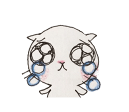 Handwriting cat_ sticker #8963683