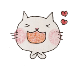 Handwriting cat_ sticker #8963688