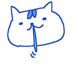 Color cute cat sticker #8963812