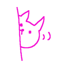 Color cute cat sticker #8963813