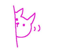 Color cute cat sticker #8963813