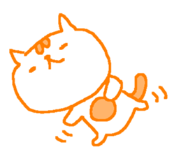Color cute cat sticker #8963814