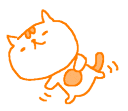 Color cute cat sticker #8963814
