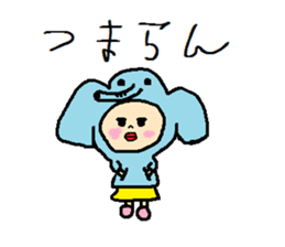 Little japanese girl. sticker #8965103