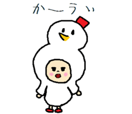 Little japanese girl. sticker #8965113