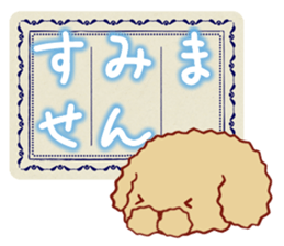Toy poodle / apricot sticker #8966307