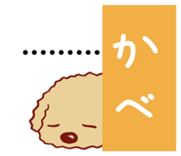 Toy poodle / apricot sticker #8966326