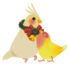 Love Birds Winter Version sticker #8966634