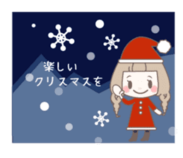 Yurufuwa girly stickers winter sticker #8966739