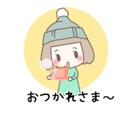 Yurufuwa girly stickers winter sticker #8966742
