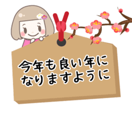 Yurufuwa girly stickers winter sticker #8966751