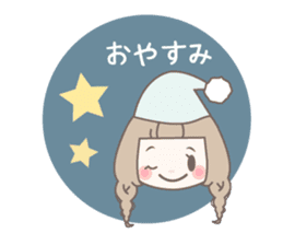 Yurufuwa girly stickers winter sticker #8966773