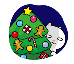 Cat of the world, winter sticker #8967138