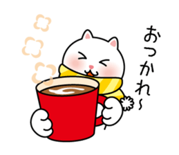 Cat of the world, winter sticker #8967140