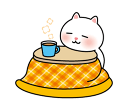 Cat of the world, winter sticker #8967158