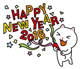 Cat of the world, winter sticker #8967173