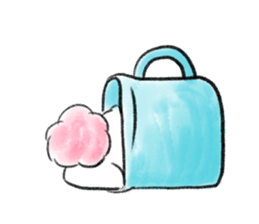 fluffy pink bunny sticker #8967229