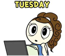 Lady the social girl sticker #8967402