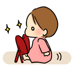 Baby diary with illustrations 2 sticker #8967441