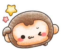 Charming monkey sticker #8967519