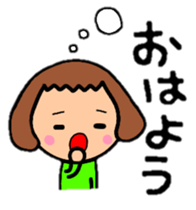 BalloonBob girl!!The hair style series. sticker #8967737