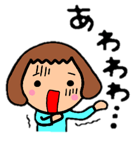 BalloonBob girl!!The hair style series. sticker #8967763